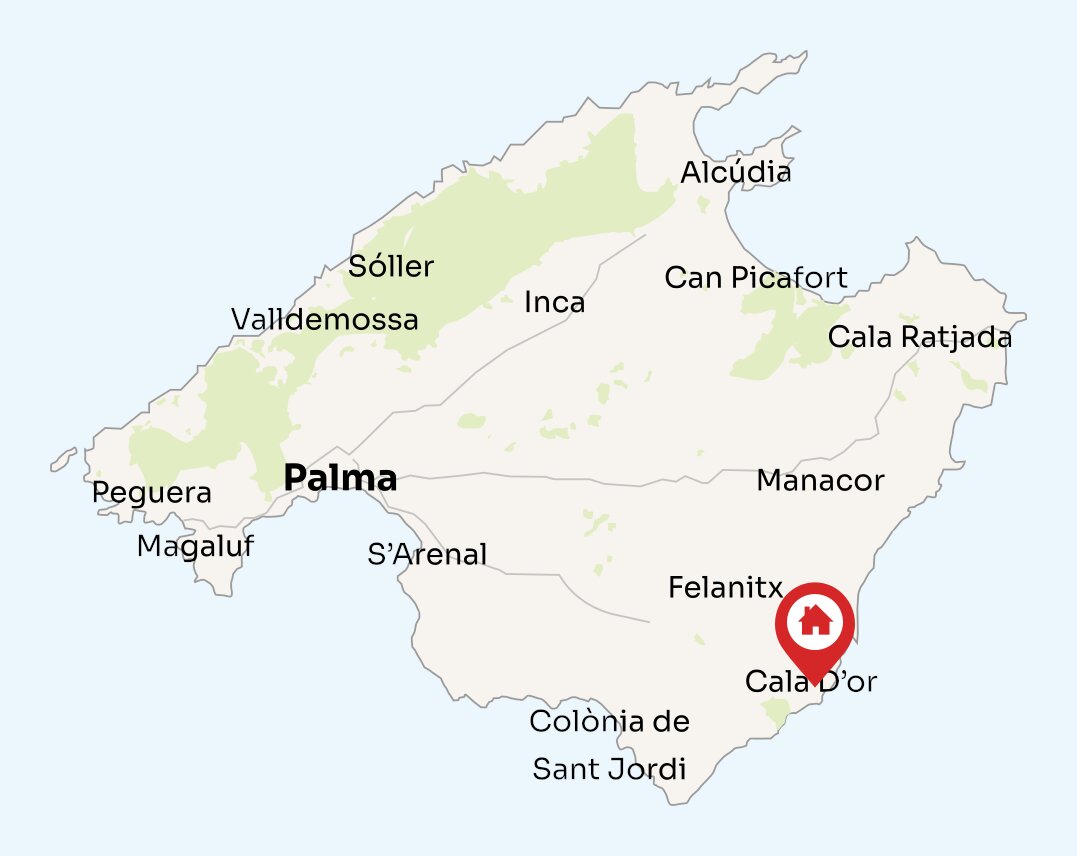 Map of Mallorca