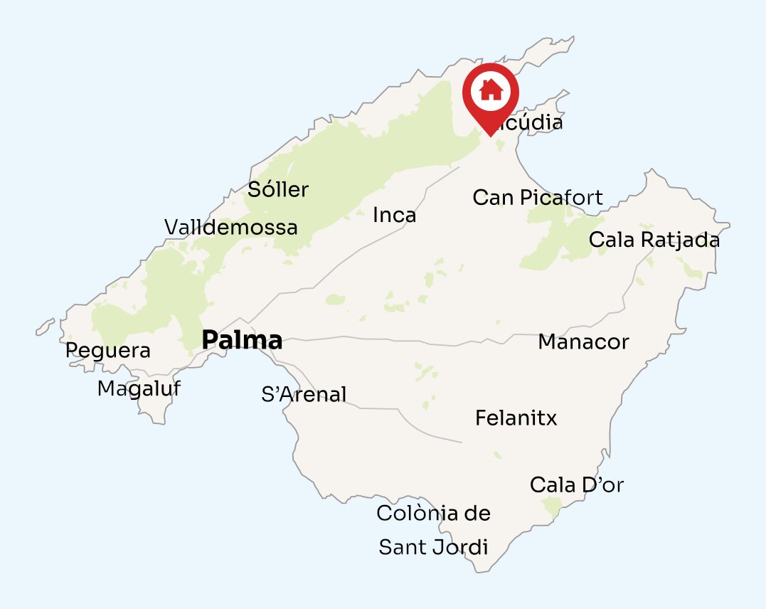 Map of Mallorca