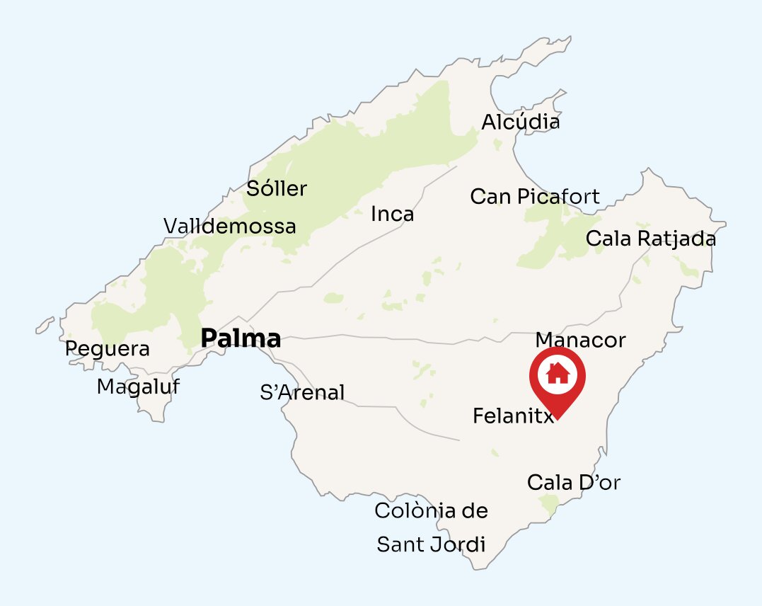 Map of Mallorca