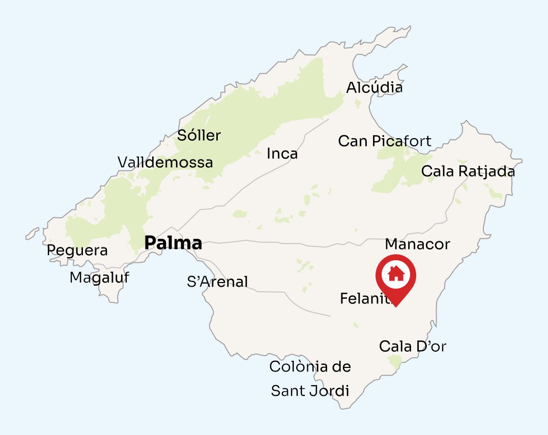 Map of Mallorca
