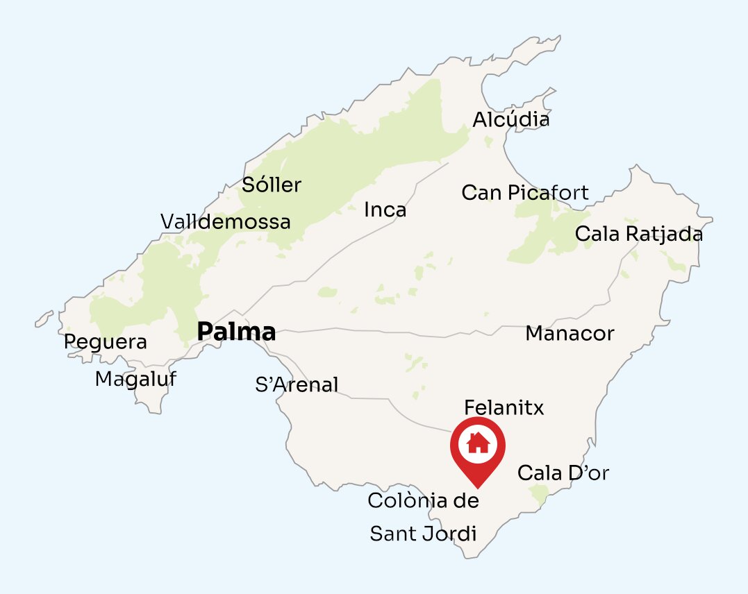 Map of Mallorca