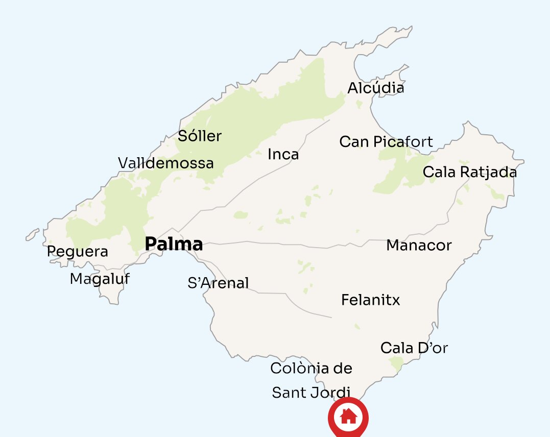 Map of Mallorca
