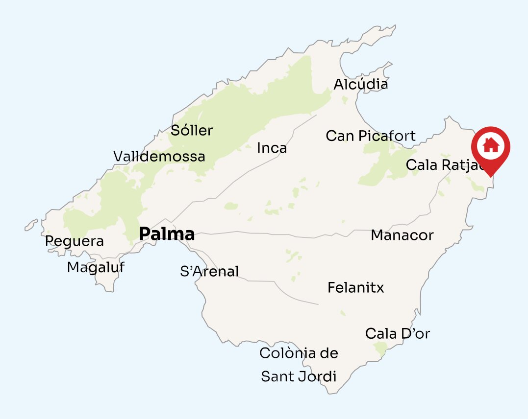 Map of Mallorca