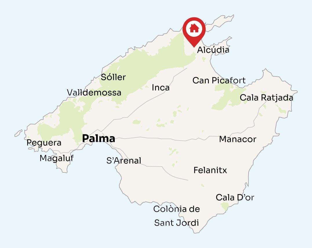 Map of Mallorca