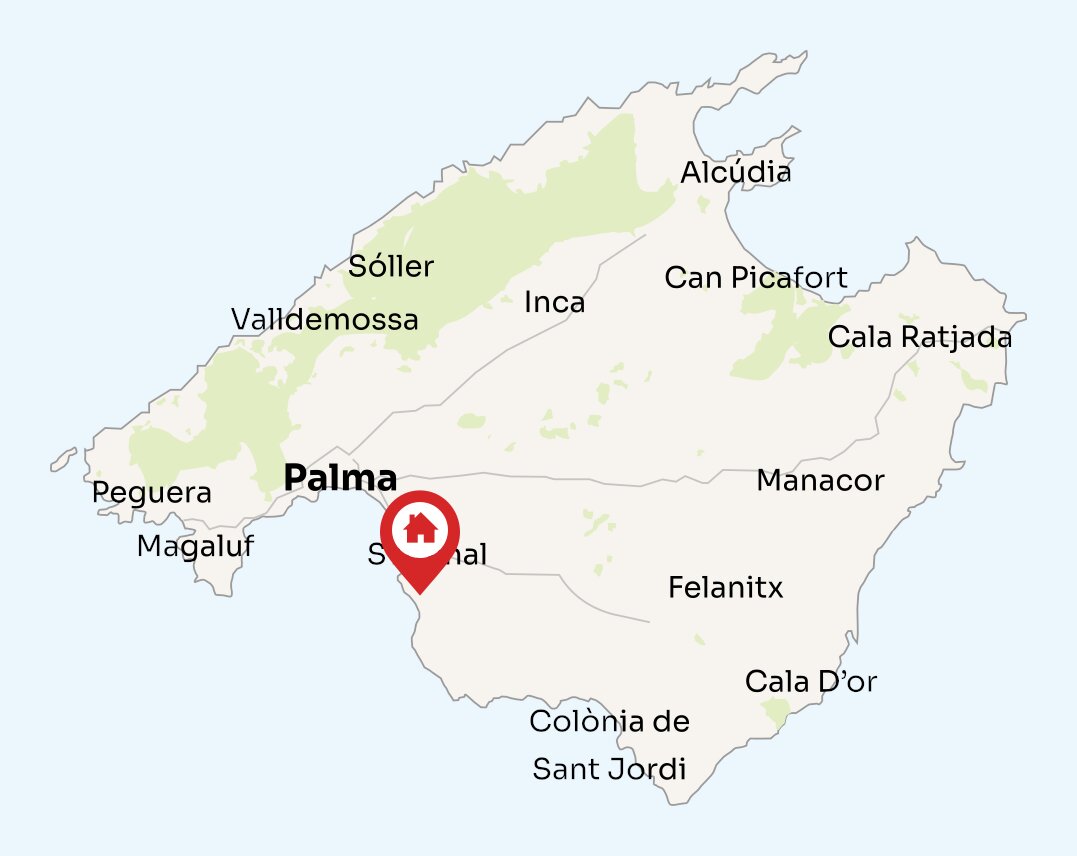Map of Mallorca