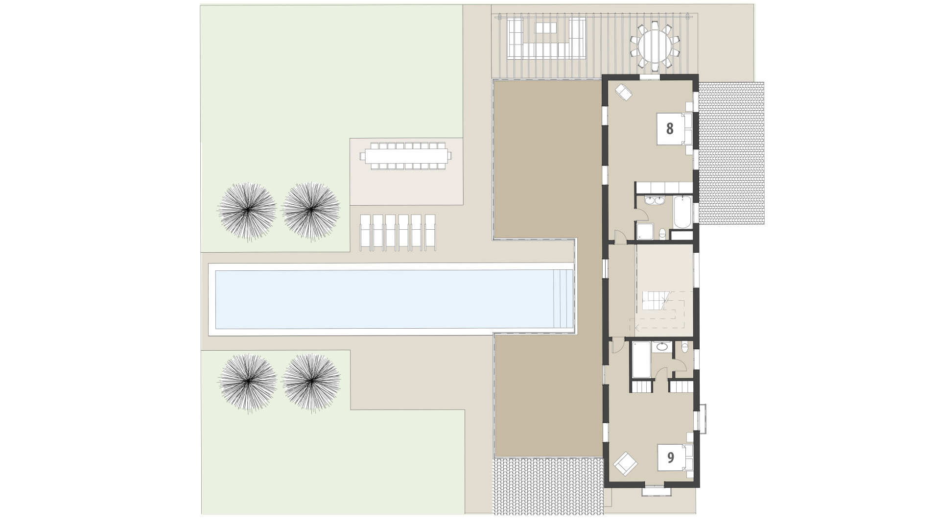 Rural Villa Son Sard: Upper floor