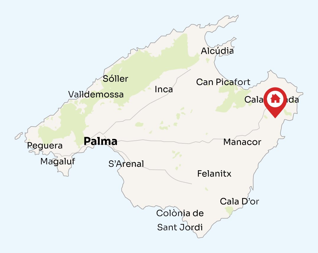 Map of Mallorca