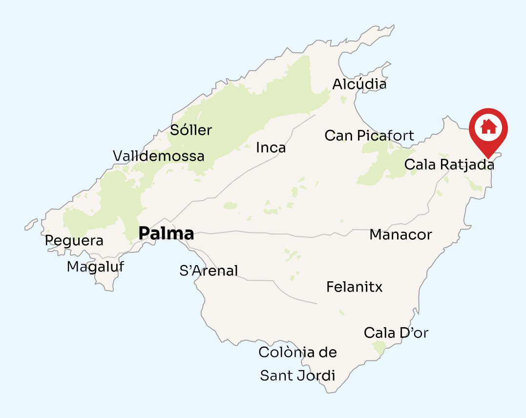 Map of Mallorca