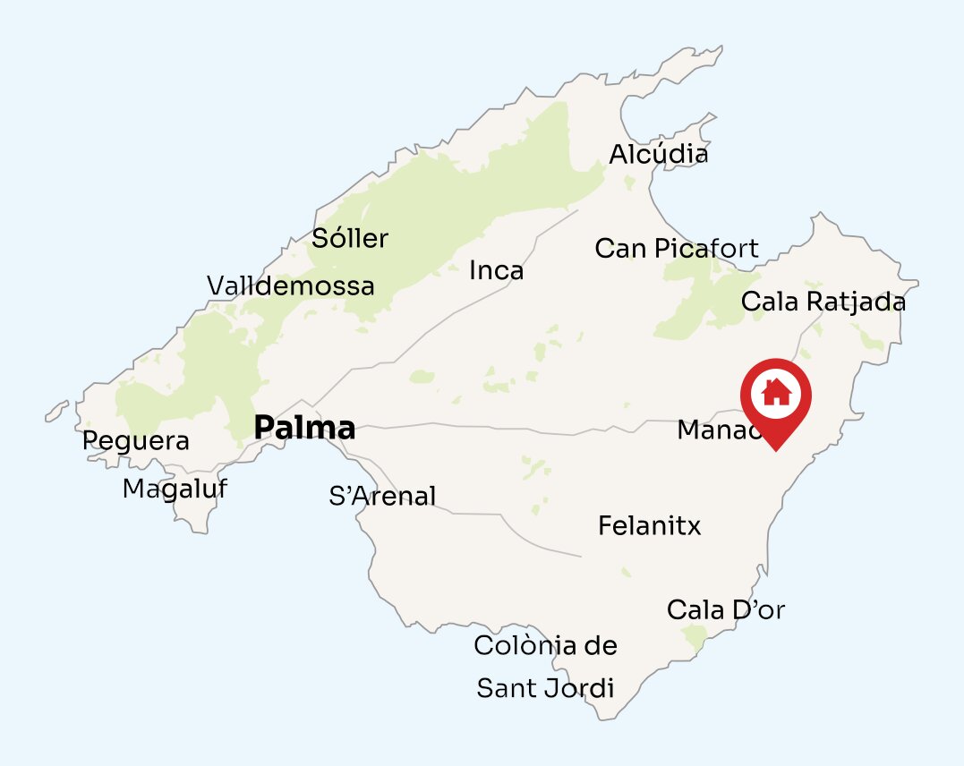 Map of Mallorca