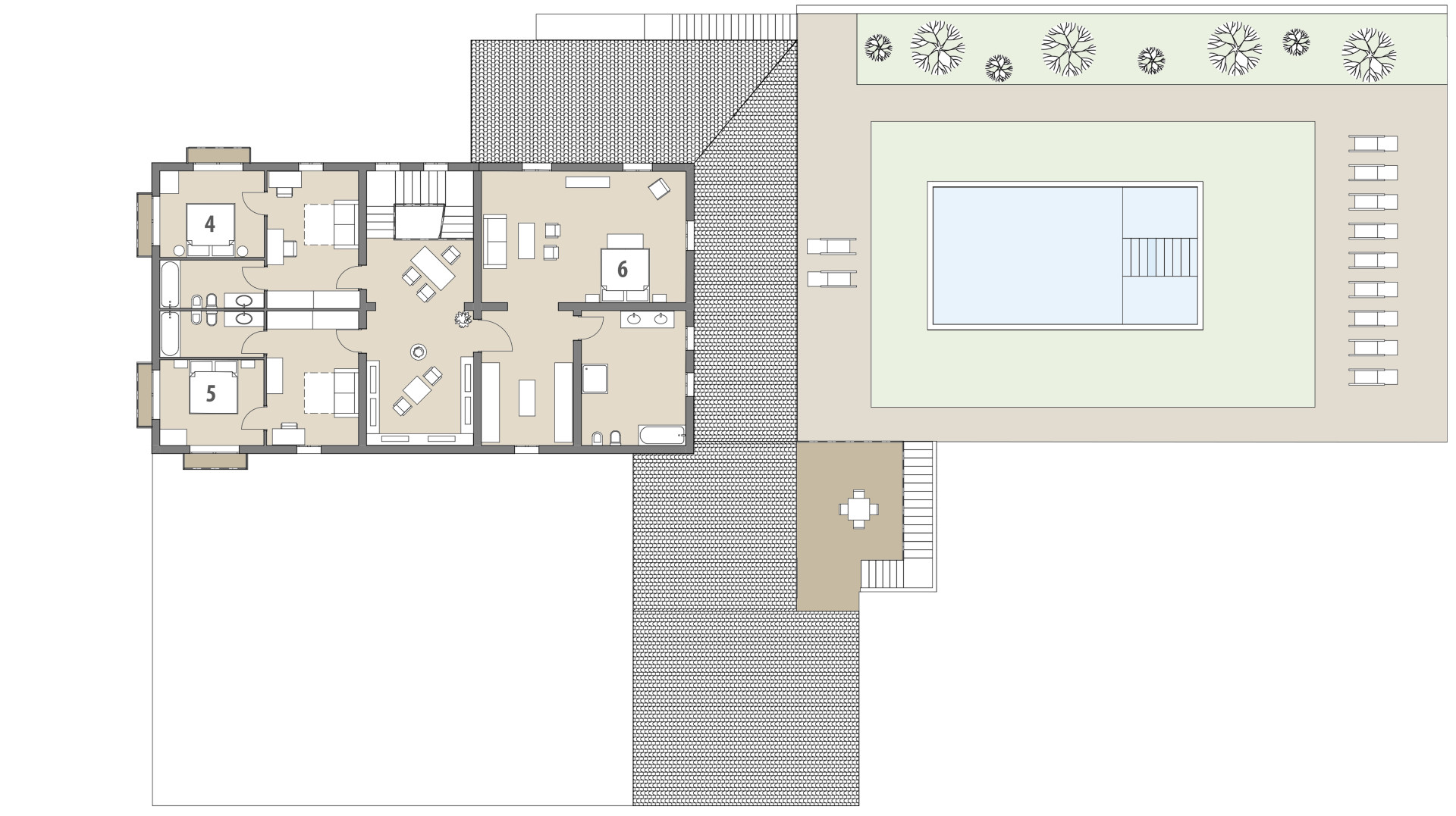 Rural Villa Can Corem de Son Moix: Upper floor
