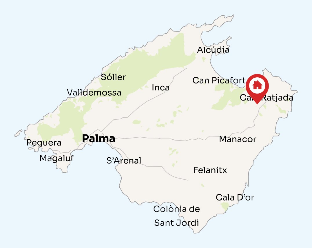 Map of Mallorca