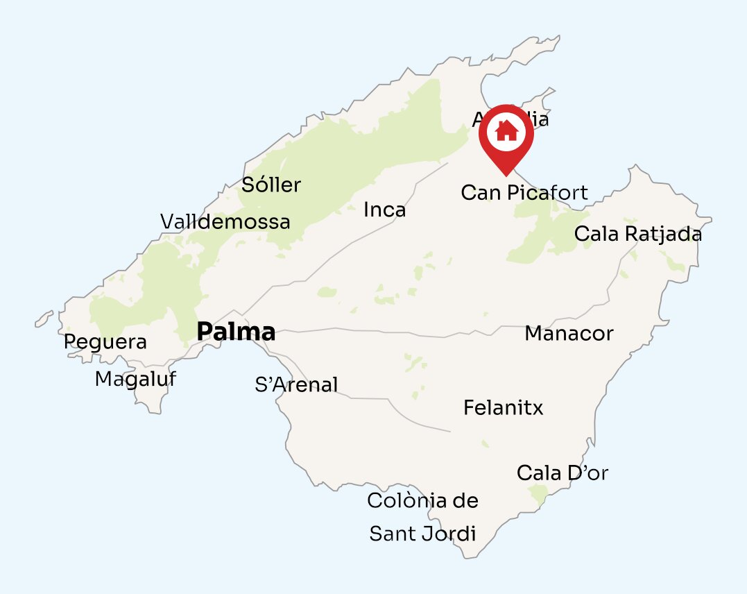 Map of Mallorca