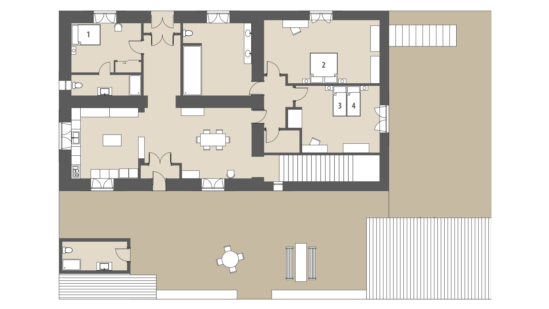 Finca Ses Velletes: Planta baja