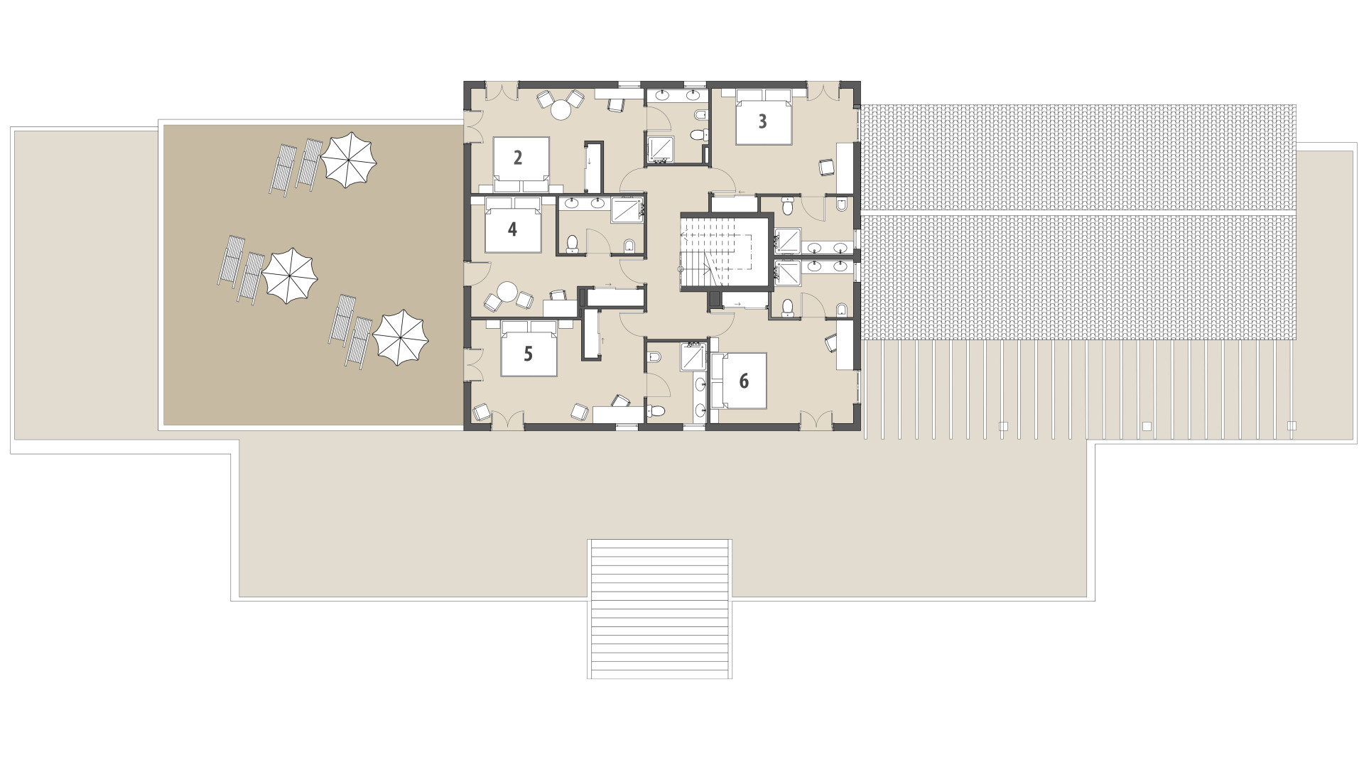 Finca Hasta la Vista: Piso superior