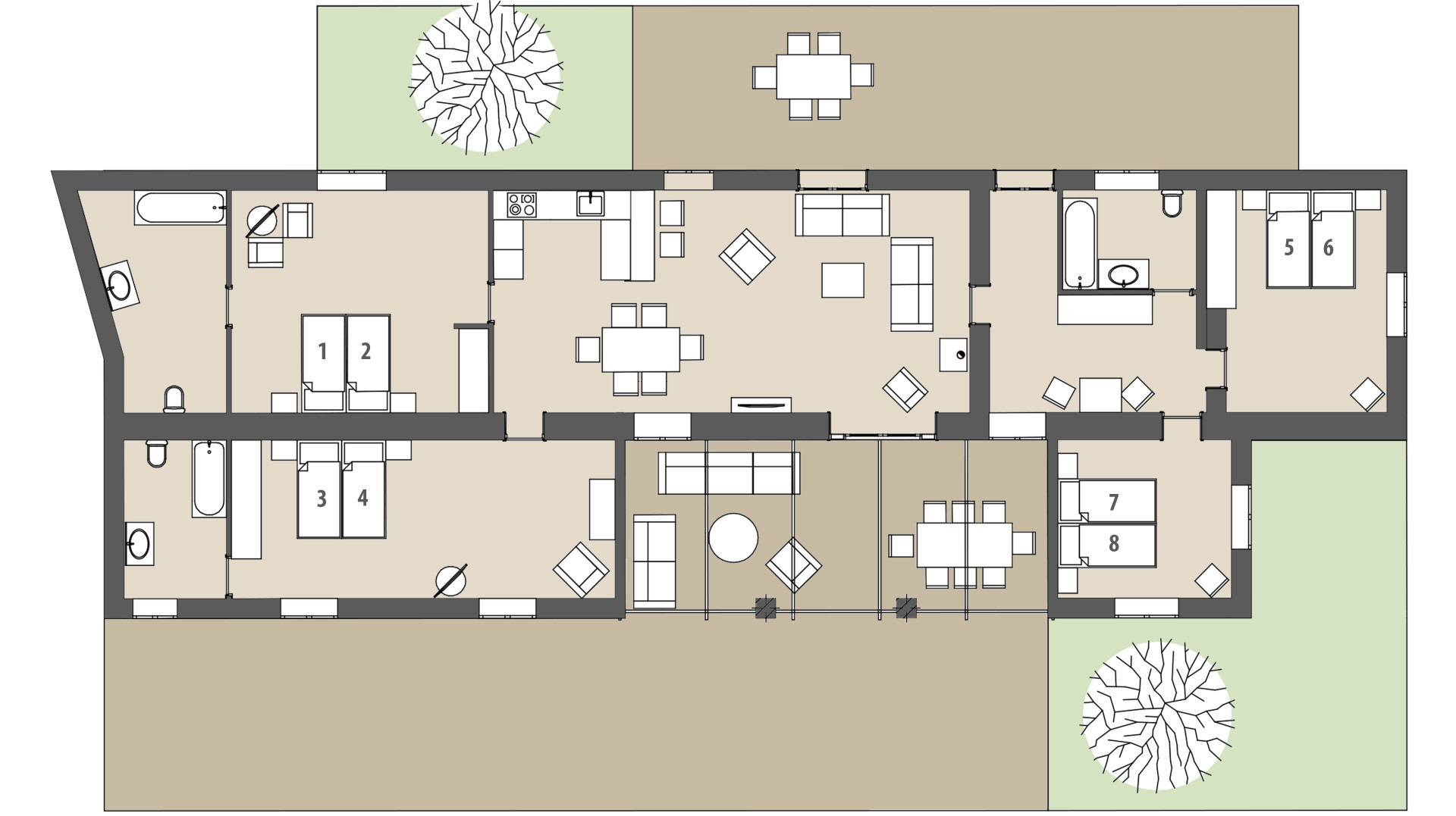 Finca Es Pouet: Planta baja