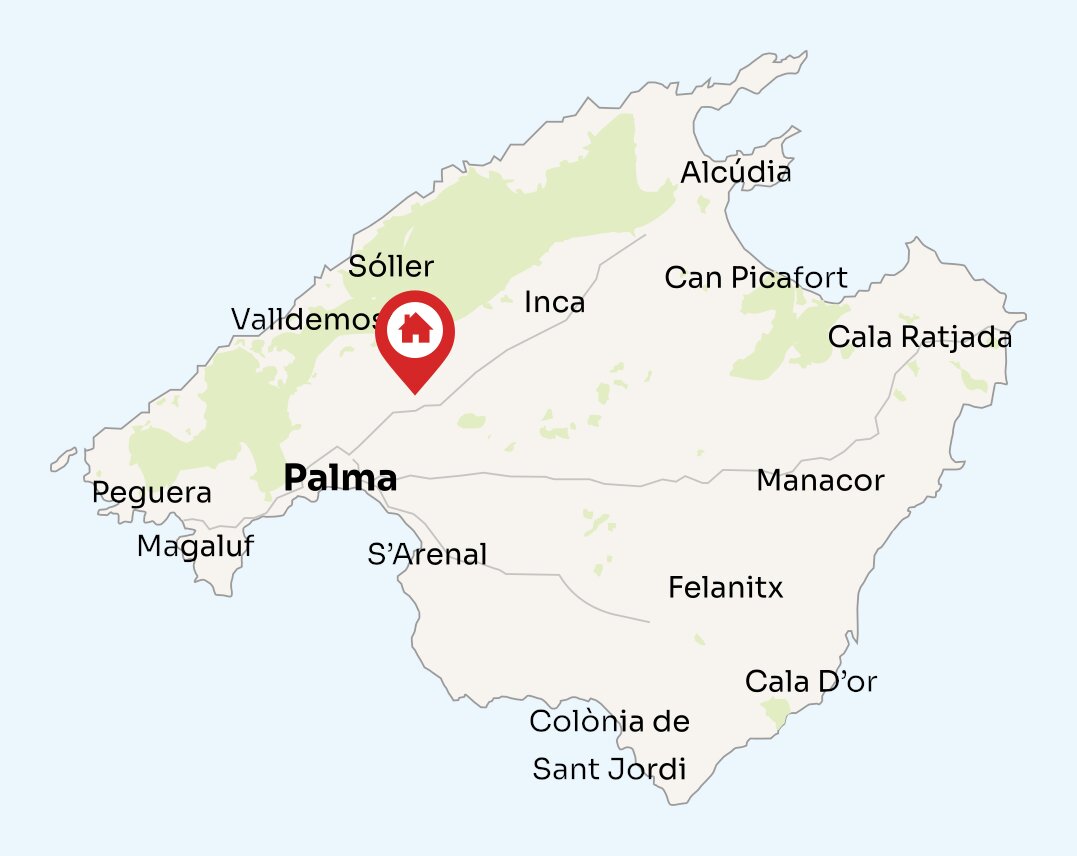 Map of Mallorca