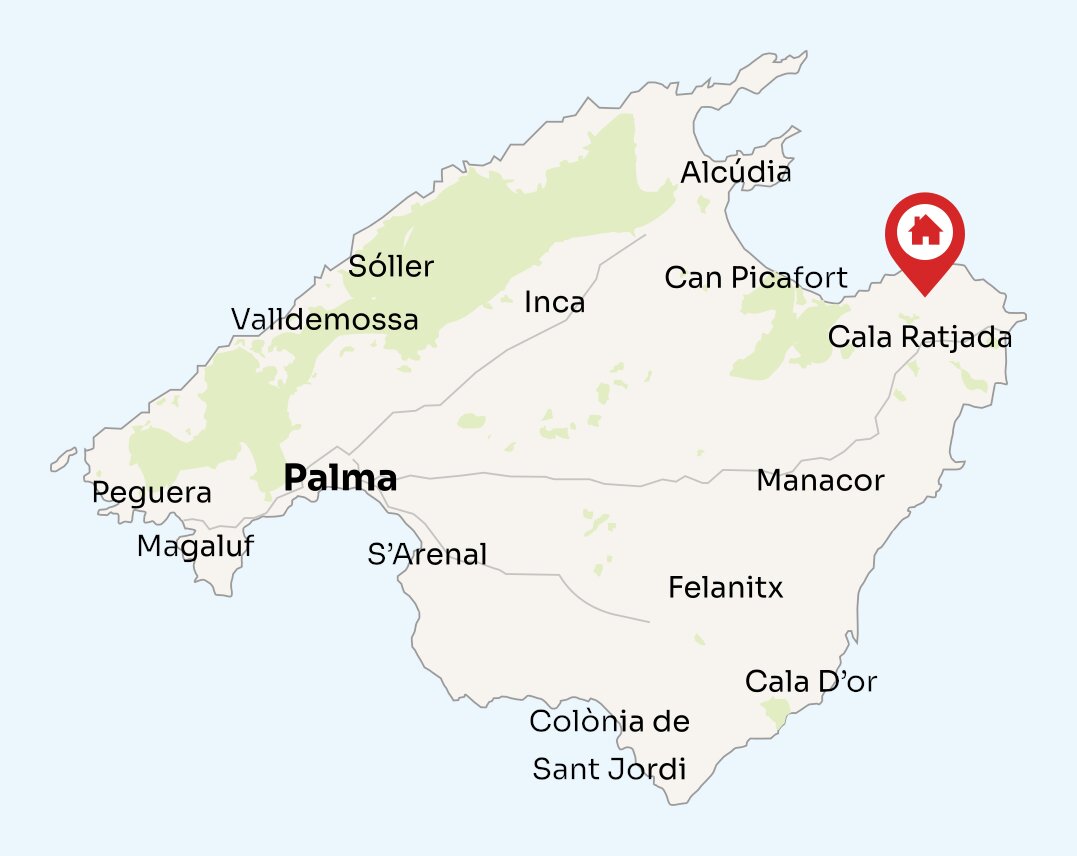 Map of Mallorca