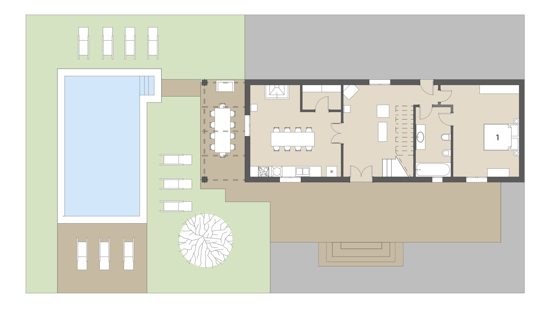 Finca Son Mas: Planta baja