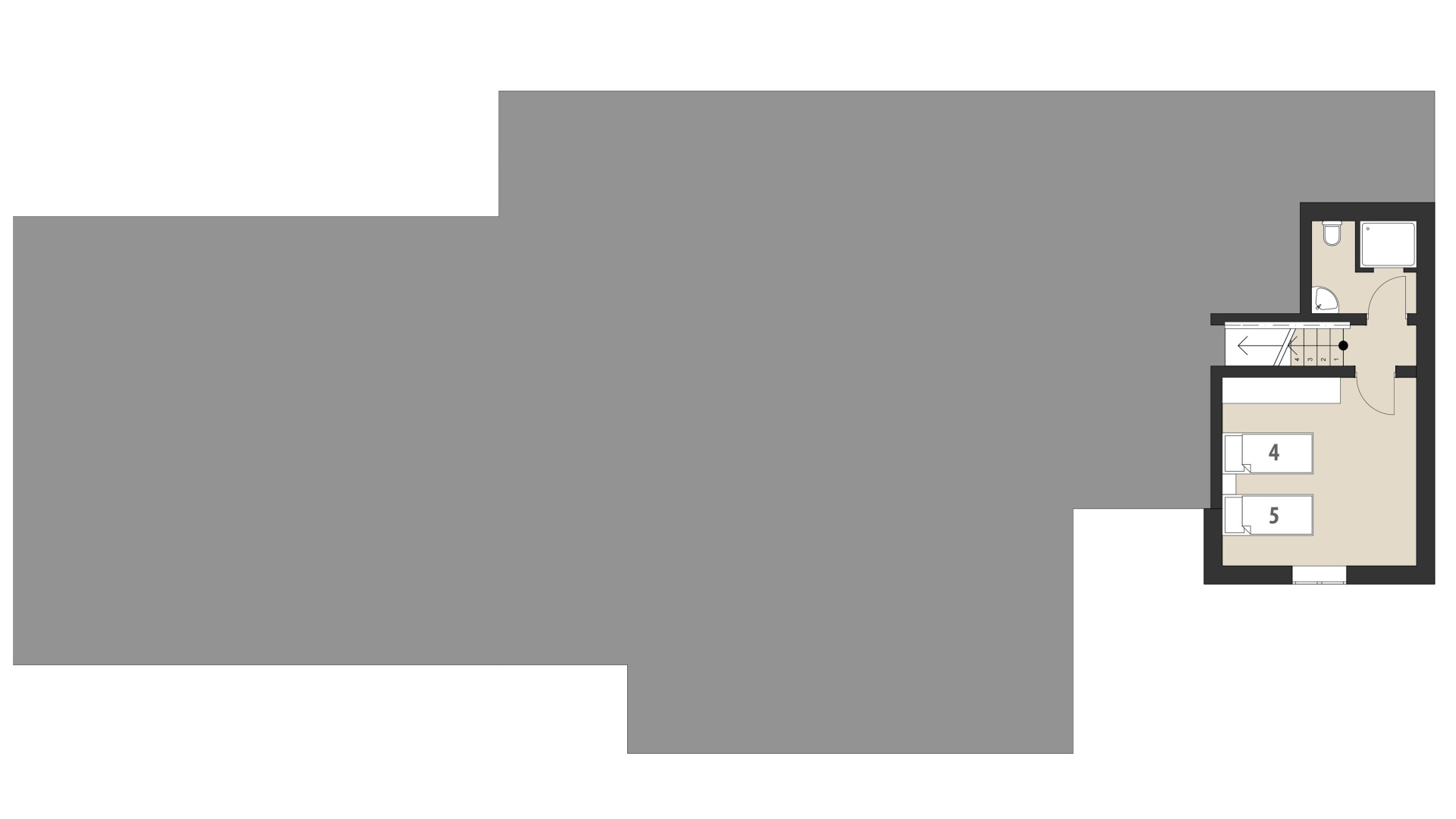 Finca Es Coster Dos: Piso superior