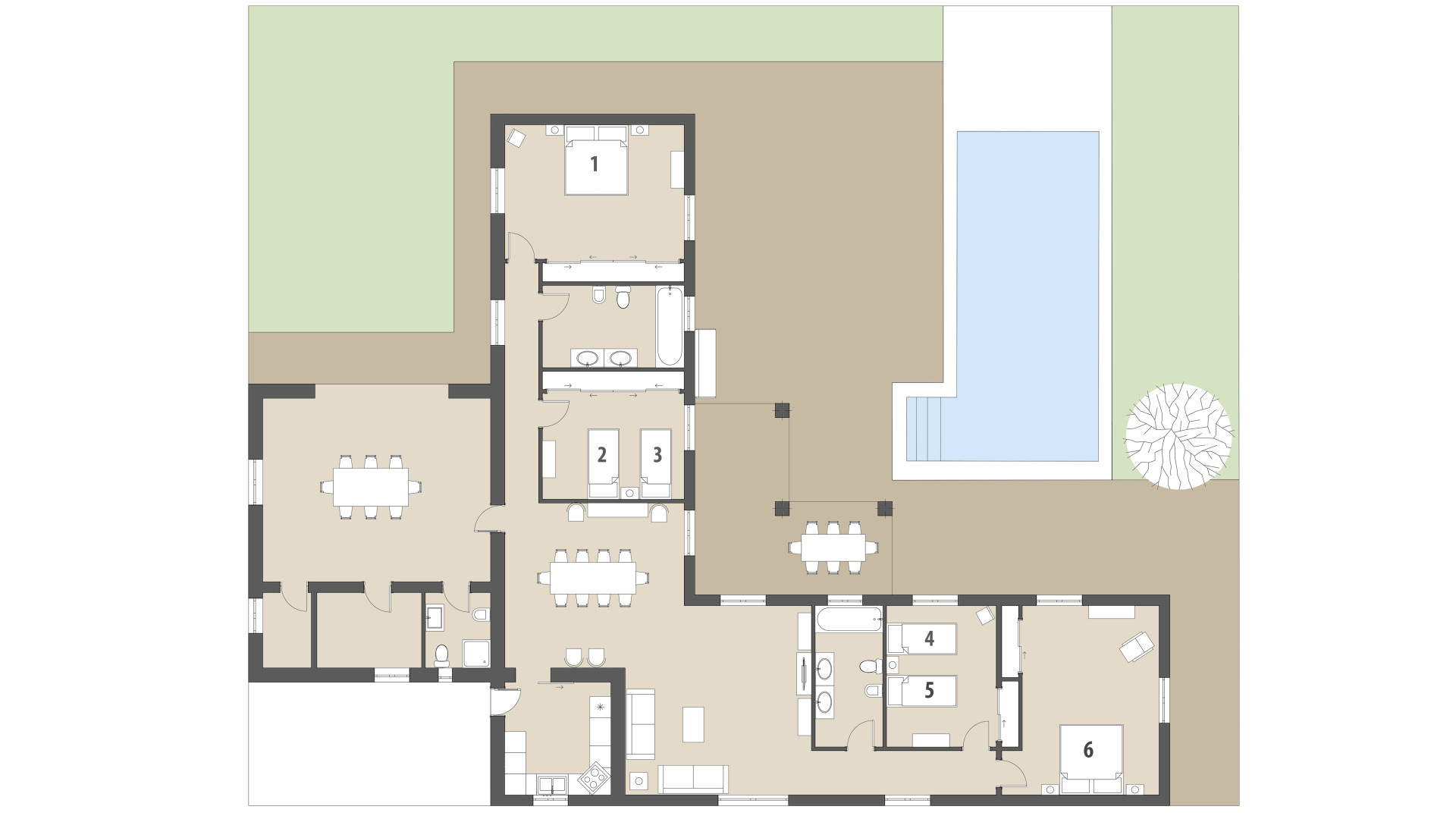 Finca Can Mates Nou: Erdgeschoss