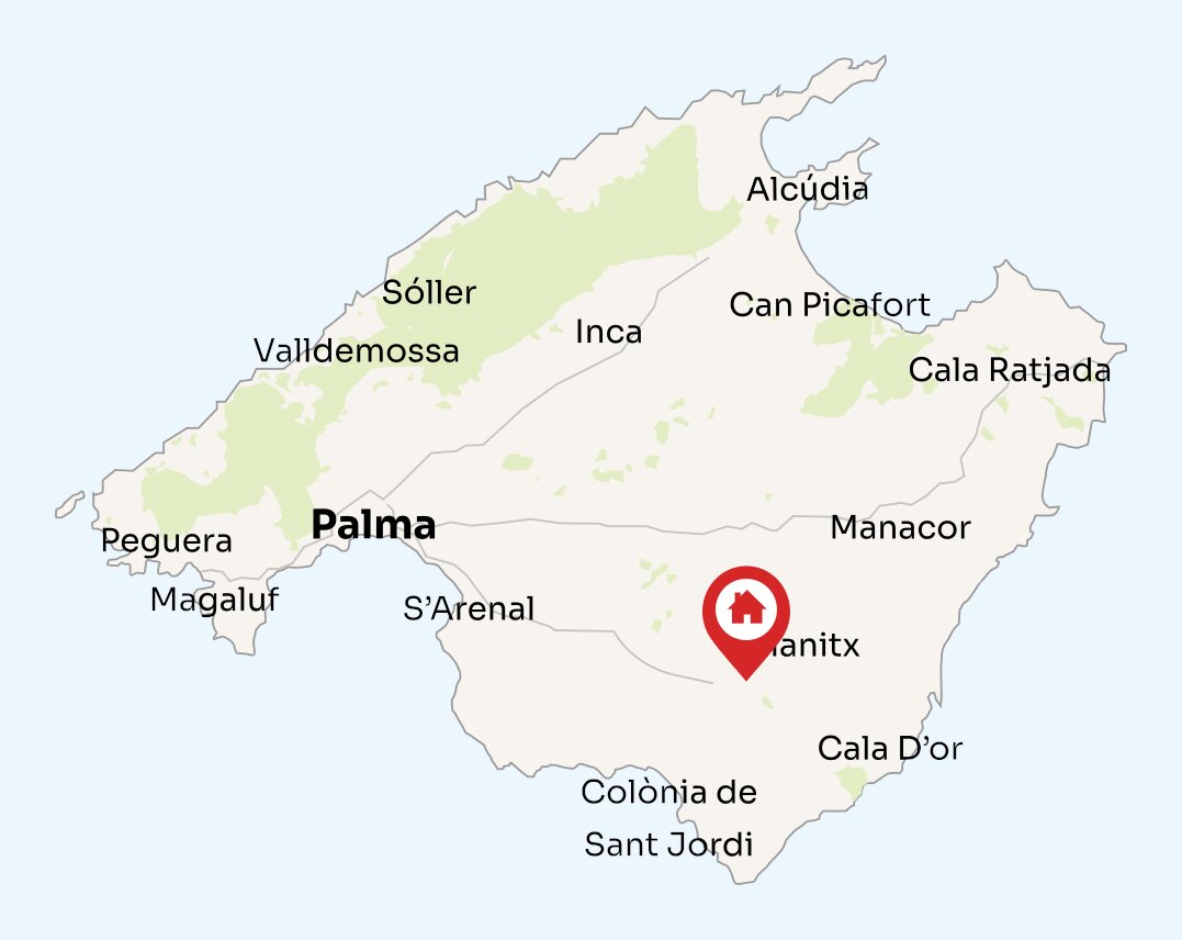 Map of Mallorca