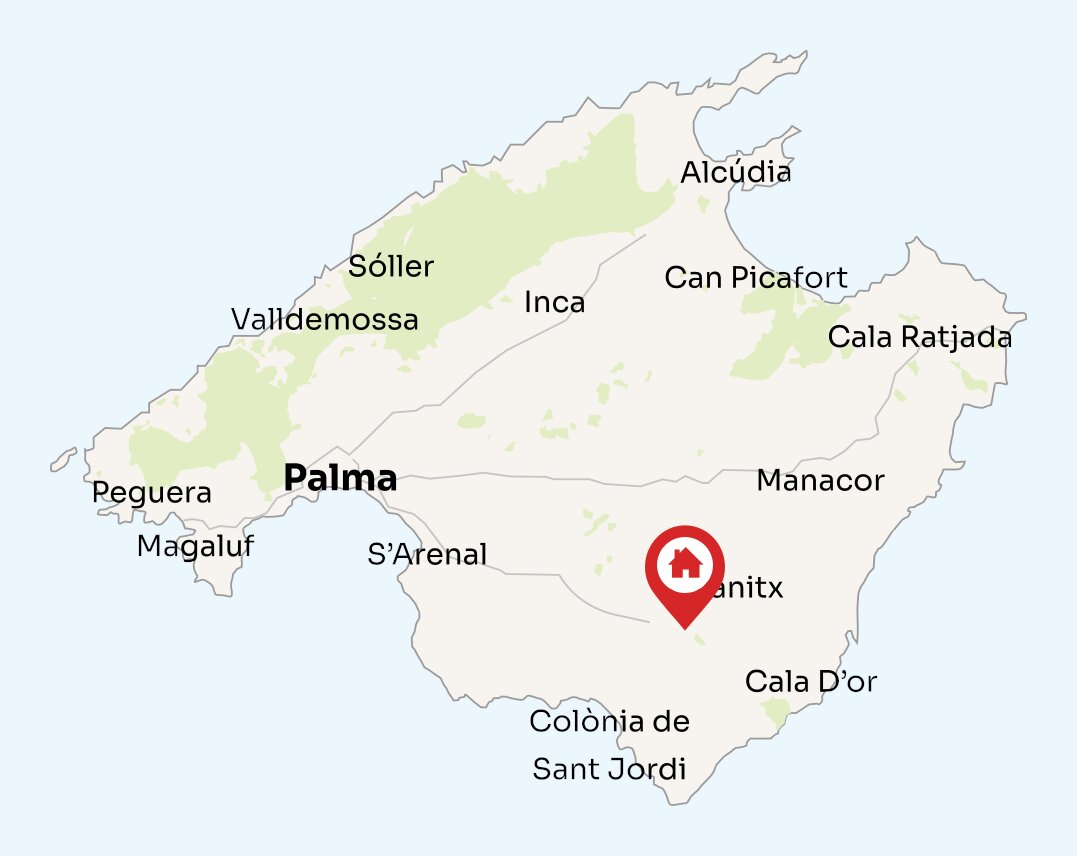 Map of Mallorca