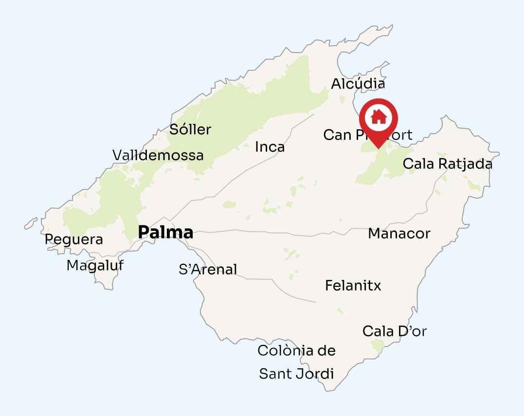 Map of Mallorca
