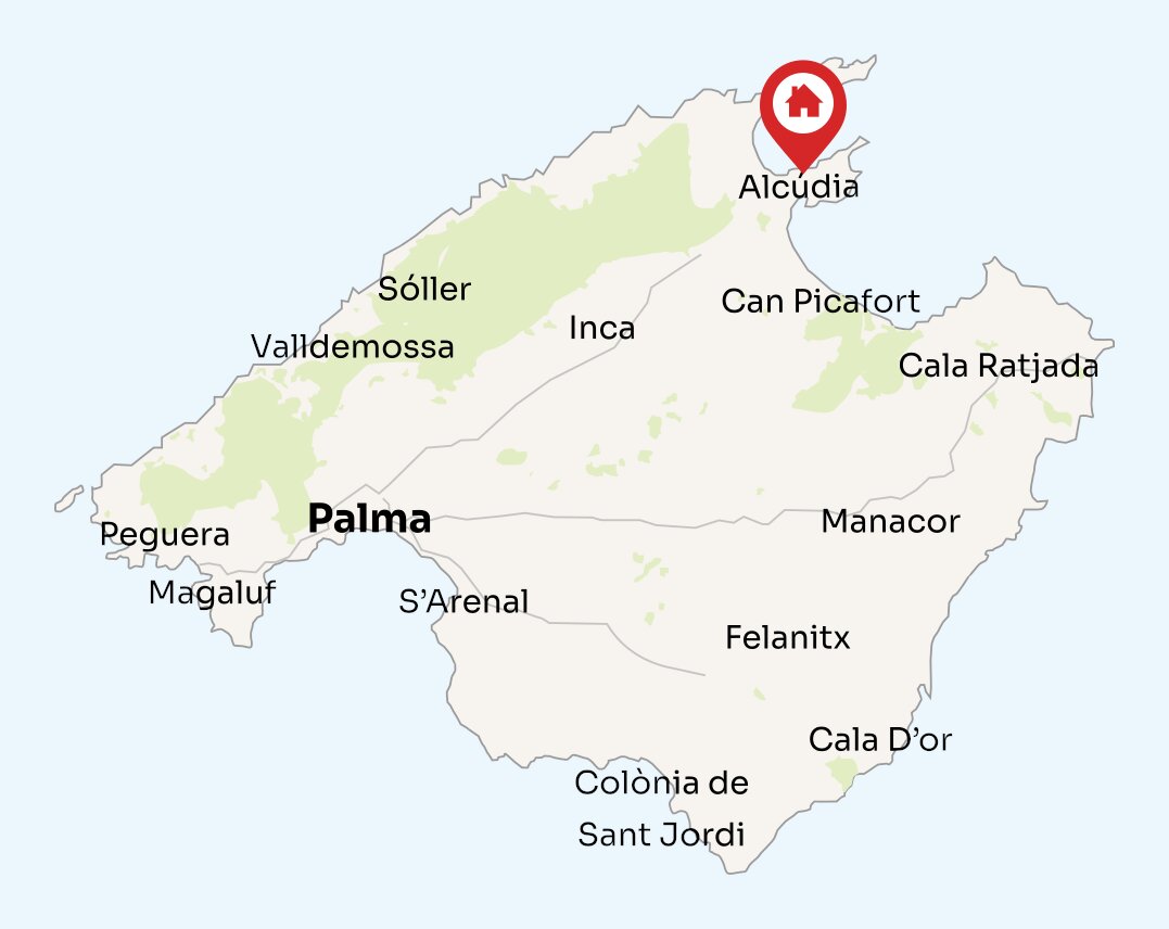 Map of Mallorca