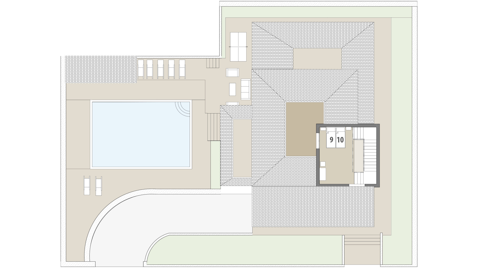 Villa Ca Nostra: Obergeschoss 2