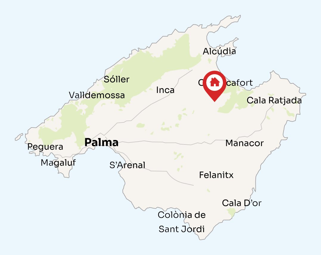 Map of Mallorca